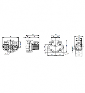 Циркуляционный насос с мокрым ротором Grundfos UPSD 32-30 F — 96408895 96408895_3