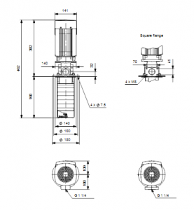 Центробежный полупогружный многоступенчатый насос Grundfos MTR 1S-2/2 A-W-A-HUUV — 96514842 96514842_3