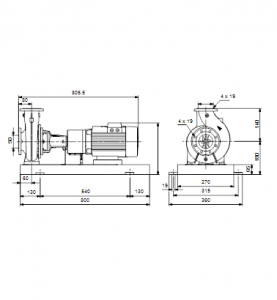 Центробежный одноступенчатый насос Grundfos NKE 32-125/115 A2-F-B-E-GQQE — 98111701 98111701_3
