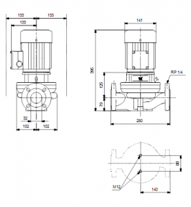 Центробежный одноступенчатый насос Grundfos TP 32-150/2 B A-F-Z-BUBE — 96463667 96463667_3