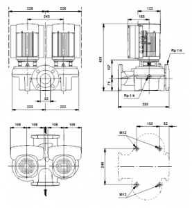 Центробежный одноступенчатый насос Grundfos TPED 32-230/2 A-F-A-RUUE — 98512344 98512344_3