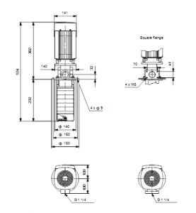 Центробежный полупогружный многоступенчатый насос Grundfos MTR 3-6/6 A-W-I-HUUV — 96518639 96518639_3