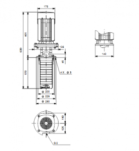 Центробежный полупогружный многоступенчатый насос Grundfos MTR 15-2/2 A-W-I-HUUV — 96519980_3