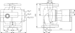 Циркуляционный насос с мокрым ротором Wilo Stratos 50/1-9 2069363_2