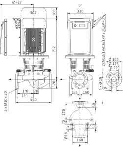 Циркуляционный насос с сухим ротором Wilo IL-E 50/220-15/2 2153670_2