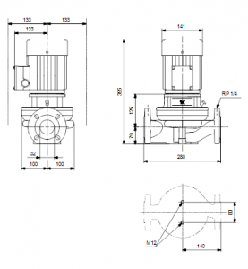 Центробежный одноступенчатый насос Grundfos TP 32-60/4 A-F-A-BUBE — 96463876 96463876_3