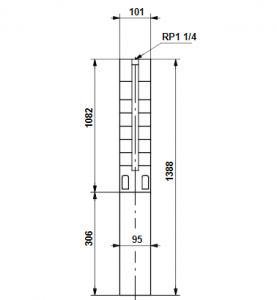 Погружной многоступенчатый скважинный насос Grundfos SP 1A-42 — 08101A42_3