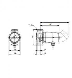 Циркуляционный насос с мокрым ротором Grundfos UP 20-14 BXT 110 — 96433889_3