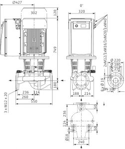 Циркуляционный насос с сухим ротором Wilo IL-E 100/270-11/4-R1 2153752_2