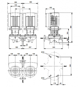 Центробежный одноступенчатый насос Grundfos TPED 32-200/2-S A-F-A-BAQE — 98512539 98512539_3