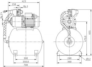 Насосная станция Wilo HMP 604-DM 2511916_2