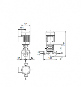 Центробежный одноступенчатый насос Grundfos TP 32-50/2 A-O-A-BUBE — 98346591 98346591_3
