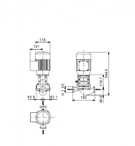 Центробежный одноступенчатый насос Grundfos TP 25-80/2 A-O-I-BUBE — 98346640 98346640_3