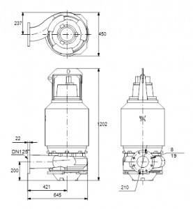 Центробежный вертикальный многоступенчатый насос Grundfos S1.80.125.220.4.58H.C.326.G.EX.D — 96784358 96784358_3