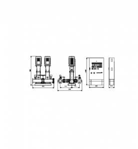 Напорная установка Grundfos HYDRO MX 1/1 2CR 15-3 — 98592503 98592503_3