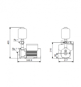 Напорная установка Grundfos CMBE 5-62 AVBE — 98374704_3