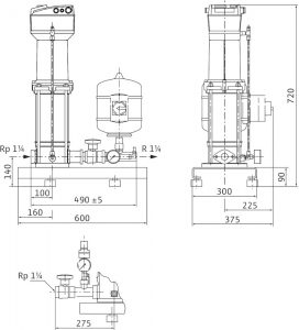Насосная станция Wilo COR-1 MVIS E406-2G-GE-R_2