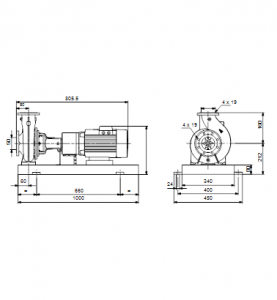Центробежный одноступенчатый насос Grundfos NKE 32-160.1/177 A2-F-B-E-GQQE — 98482530 98482530_3
