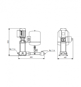 Напорная установка Grundfos Hydro Solo E CR E 3-15 HQQE — 98453544 98453544_3