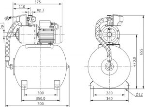 Насосная станция Wilo HMP 303 (1~230 В)_2