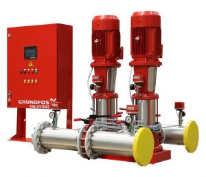Напорная установка для систем водного пожаротушения Grundfos Hydro M×-A 1/1 CR 10-14_1