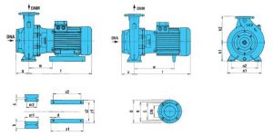 Насос моноблочный фланцевый SAER IR40-250NA 100543969_2