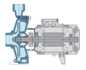 Насос моноблочный c резьбовыми раструбами Calpeda NM 25/12A400V STW160240286_3