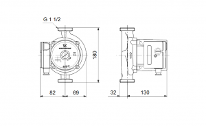 Циркуляционный насос с мокрым ротором Grundfos UPS 25-120_4
