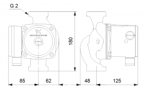 Циркуляционный насос с мокрым ротором Grundfos UPS 32-80_4