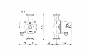 Циркуляционный насос с мокрым ротором Grundfos UPS 15-40 130_4