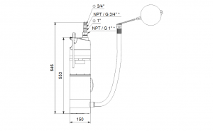Погружной дренажный насос Grundfos SBA 3-45 AW 97896312_3