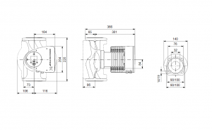 Циркуляционный насос с мокрым ротором Grundfos MAGNA 3 32-120 F 97924259 97924259_2