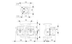 Циркуляционный насос с мокрым ротором Grundfos UPSD 40-80 F 95906465 95906465_4