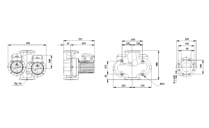 Циркуляционный насос с мокрым ротором Grundfos UPSD 80-120 F UPSD серия 200 без релейного
модуля_4