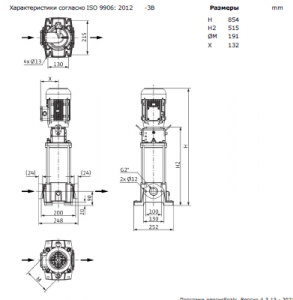 Центробежный многоступенчатый насос Wilo HELIX FIRST V 1604-5/16/E/S/400-50 4200986_3