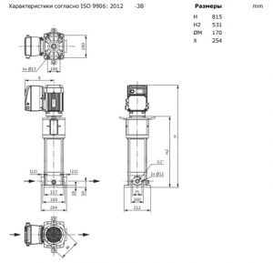 Центробежный многоступенчатый насос Wilo HELIX VE 410-1/16/E/S 4201575_3