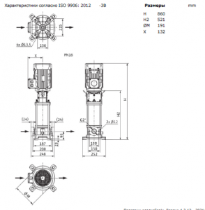 Центробежный многоступенчатый насос Wilo HELIX V 1604-1/16/E/S/400-50 4201321_3