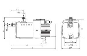 Центробежный многоступенчатый насос Wilo HiMulti 3-44 P 4194283_3