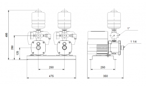 Напорная установка Grundfos CMBE TWIN 5-62 Schuko 99219423_3