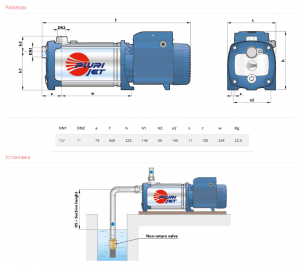 Самовсасывающий насос PLURIJET 5/200X 43PJD25058A_3