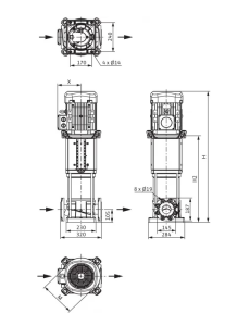 Центробежный многоступенчатый насос Wilo HELIX V 3603-1/16/E/KS/400-50 4246676_6