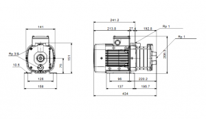 Центробежный горизонтальный многоступенчатый насос Grundfos CM 3-8 96806806 96806806_3