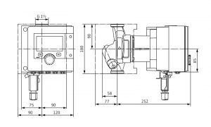 Циркуляционный насос с мокрым ротором Wilo Stratos MAXO 25/0,5-6 PN10 2164568_2