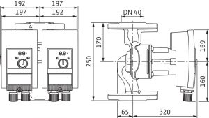 Циркуляционный насос с мокрым ротором Wilo YONOS MAXO-D 40/0,5-16 PN6/10 2120666_3