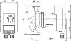 Циркуляционный насос с мокрым ротором Wilo YONOS MAXO-Z 25/0,5-7 2175538_3