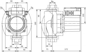 Циркуляционный насос с мокрым ротором Wilo-TOP-Z 25/10 (3~400 V, PN 16, RG)_2