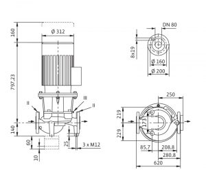 Циркуляционный насос с сухим ротором Wilo IL 80/315-15/4 2157048_3