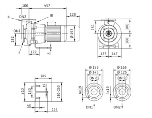 Циркуляционный насос с сухим ротором Wilo BL 50/160-1,1/4 2786276_3