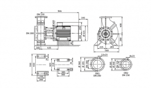 Циркуляционный насос с сухим ротором Wilo BL 150/285-30/4 2786353_3