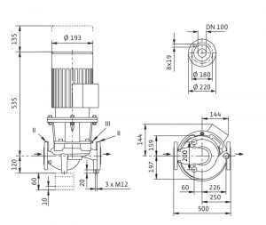 Циркуляционный насос с сухим ротором Wilo IL 100/150-1,5/4 2786068_3